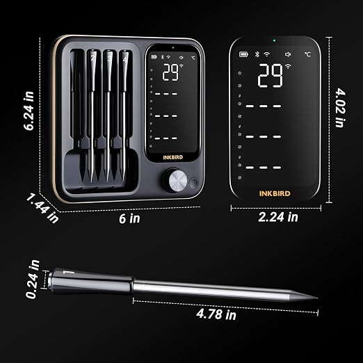 Wireless Meat Thermometer with 4 Probes, INKBIRD WiFi Meat Thermometer Digital - Image 9