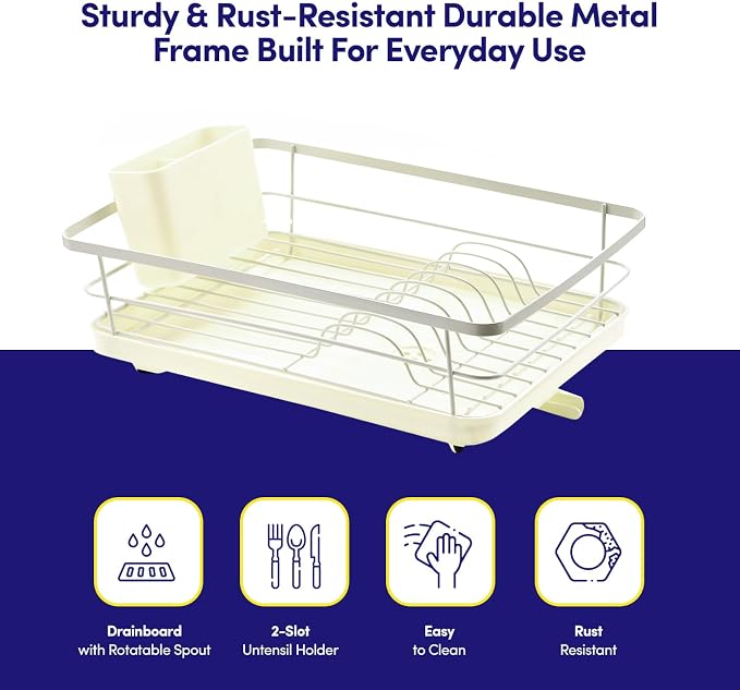 Dish Drying Rack 3 Piece Dish Drainer - Image 3