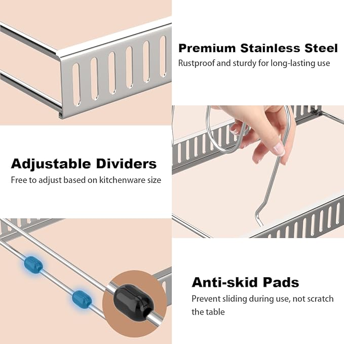 Housolution Pot and Pan Organizer Rack - Image 3