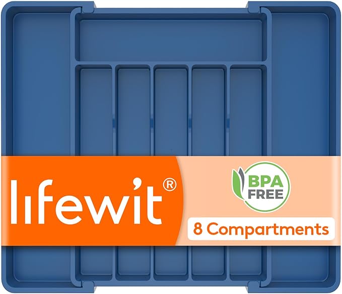 Lifewit Silverware Drawer Organizer, Expandable Utensil Tray by Lifewit
