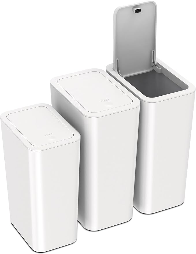 N. NETDOT 3 Pack Small Trash Can by NNETDOT