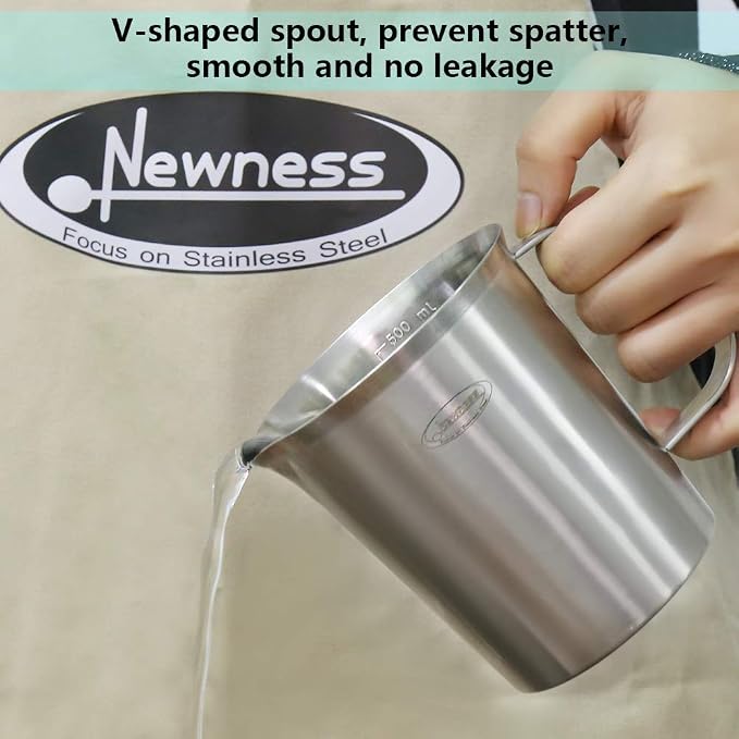Newness Stainless Steel Measuring Cup, Metal Measuring Cup - Image 6