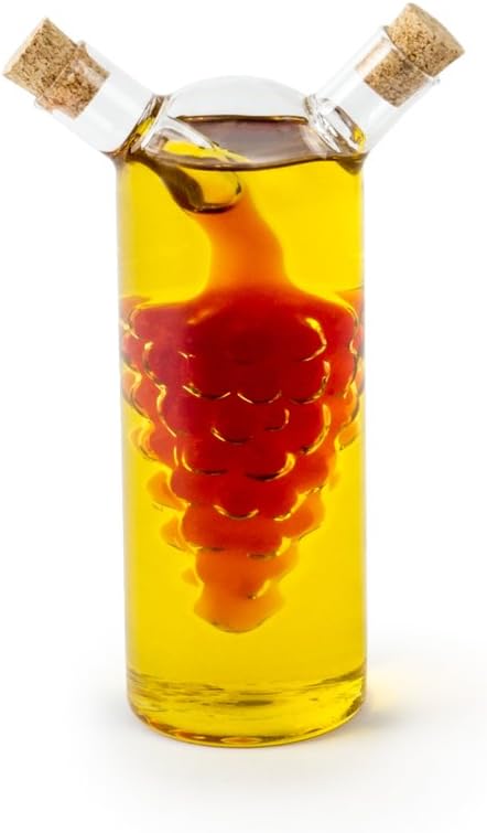 Fox Run 7050 Run Grape Motif Oil and Vinegar Cruet Dispenser Bottle - Image 3