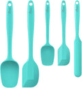 HOTEC 600℉ Heat Resistant BPA-Free Silicone Rubber Spatula Set, Kitchen Cooking by Hotec