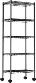 DUMOS 5-Tier Metal Wire Storage Shelves, Adjustable Standing Storage Rack Shelf by DumosLifestyle