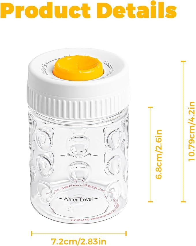 2 in 1 Egg Peeler with Piercer, Hard Boiled Egg Shell Remover Tool with Rotary - Image 6