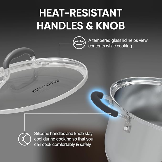 SUNHOUSE - 3.1 Quart Steamer Pots - Image 3