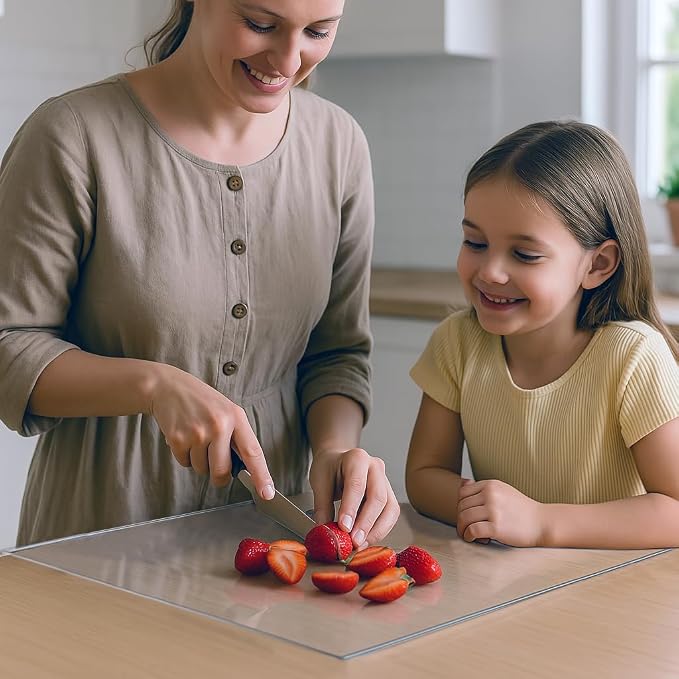 Acrylic Cutting Board with Counter Lip, Non-Slip Cutting Board - Image 9