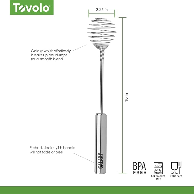 Tovolo Spring Whisk Stainless Steel 10 Inch Galaxy Coil Whisker - Image 6