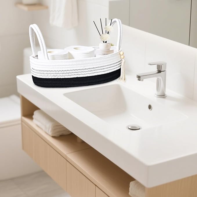 ABenkle Small Storage Basket for Toilet Tank Top - Image 6