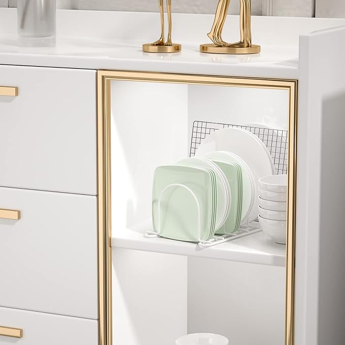 JAQ Pot Lid Rack Organizer, 10.5" Kitchenware Dividers Holder - Image 3