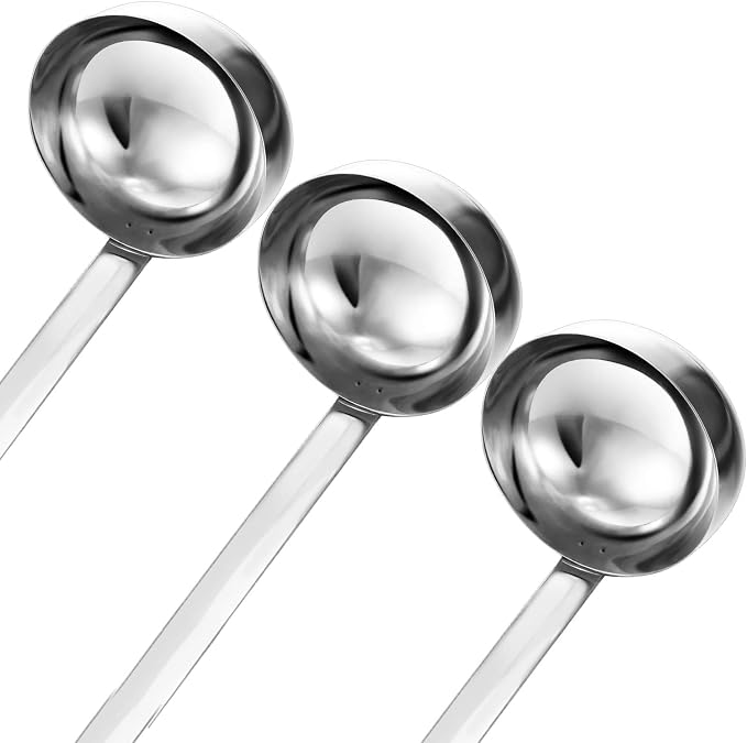 meekoo Stainless Steel Ladle Soup Handle Ladle - Image 2
