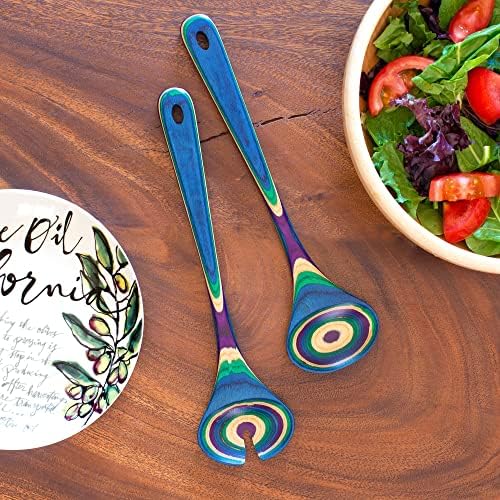 Totally Bamboo Baltique Mumbai Collection Wooden Salad Serving Utensil