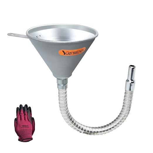 14.84" Steel Bendable Spout Funnel by Yuesstloo