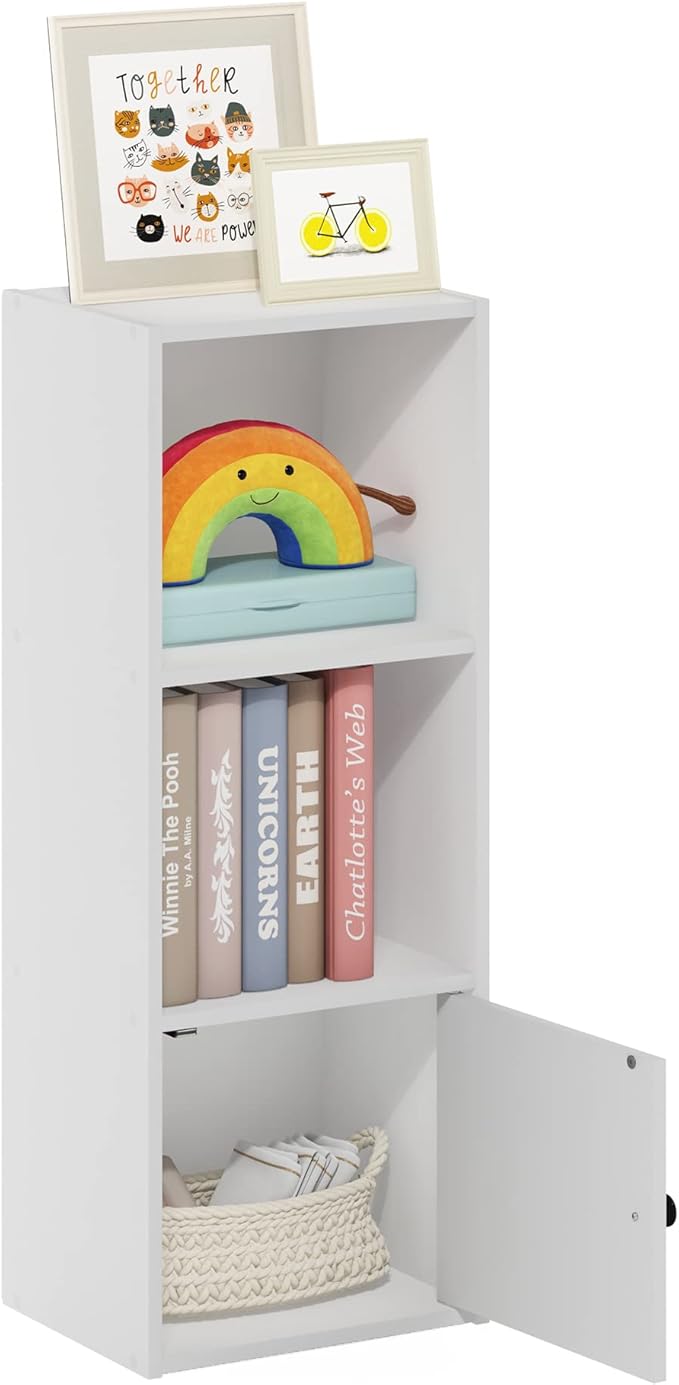 Furinno LUDER Book Shelf, 3-Tier Modern Bookshelf, Bookcase by Furinno-FitsYourSpaceFitsYourBudget