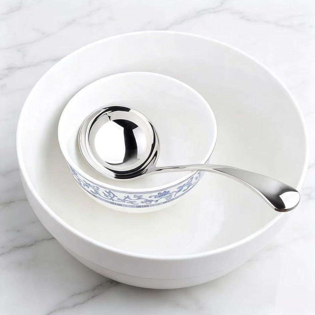 7.9 Inch Small Ladle, Premium 18/10 Stainless Steel Gravy Ladle for