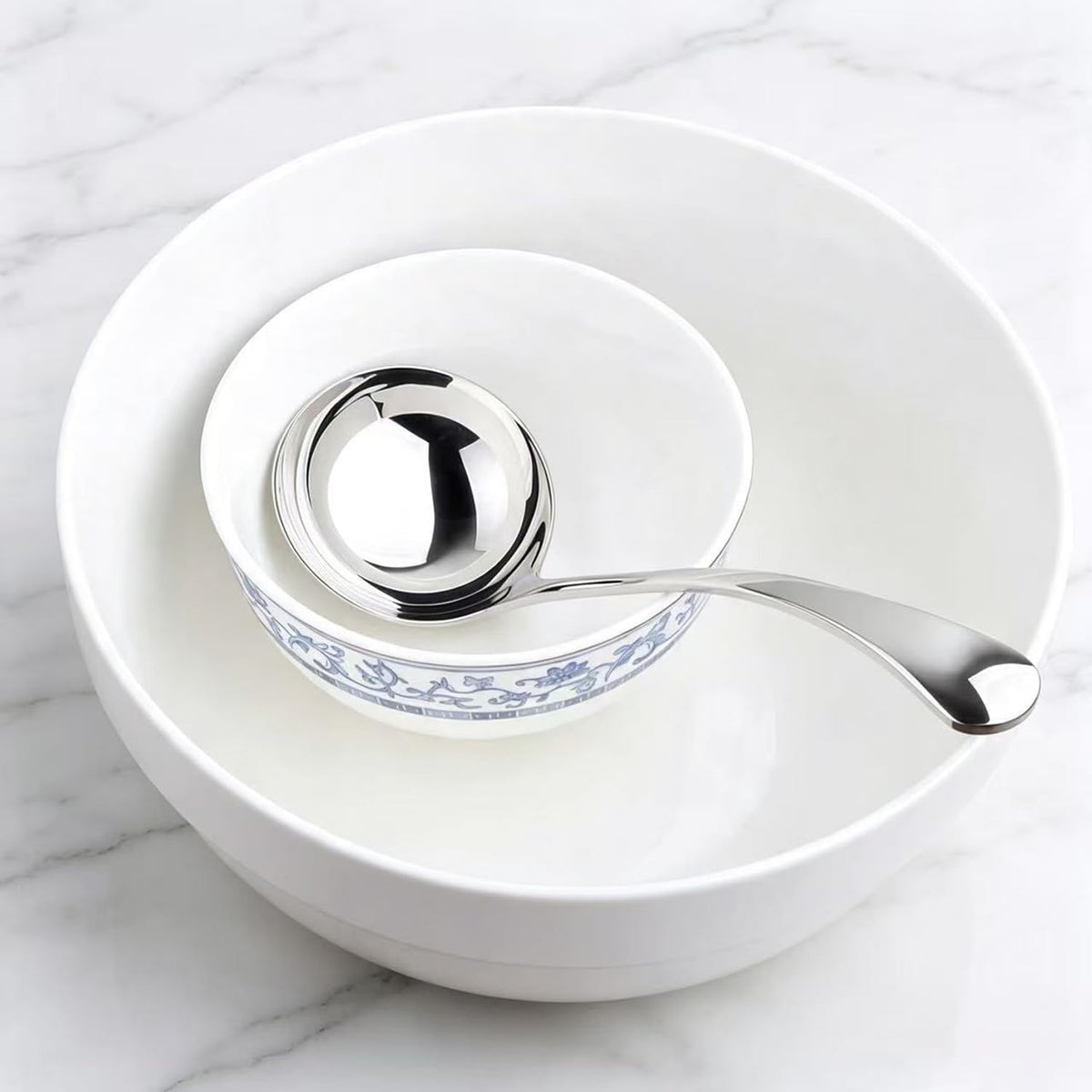 7.9 Inch Small Ladle, Premium 18/10 Stainless Steel Gravy Ladle for