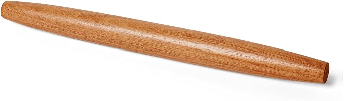 Amazon Basics Wooden French Rolling Pin, 17 in., Acacia Wood, Hand Wash Only by AmazonBasics
