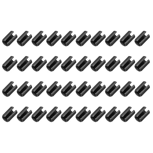 MECCANIXITY 60Pcs Slotted Split Roll Pins 6/25 Inch Dia. 2/5 Inch Length 65Mn by MECCANIXITY