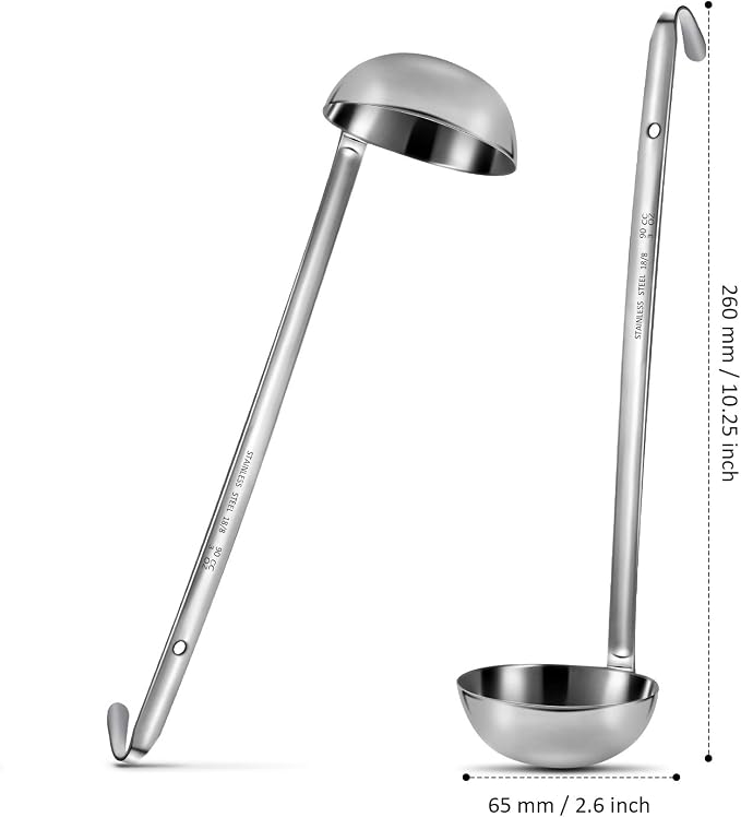 meekoo Stainless Steel Ladle Soup Handle Ladle - Image 6