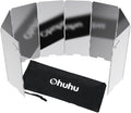 Camp Stove Windscreen, Ohuhu Camping Stove Windscreen 8/10/12 Plates Aluminum by Ohuhu