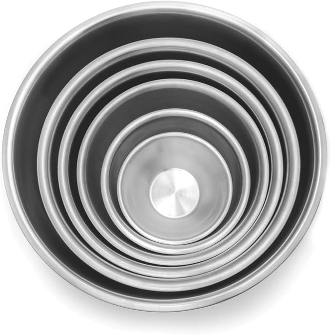 Fox Run 6-Piece Nesting Stainless Steel Polished Mirror Finish Mixing Bowls Set - Image 5