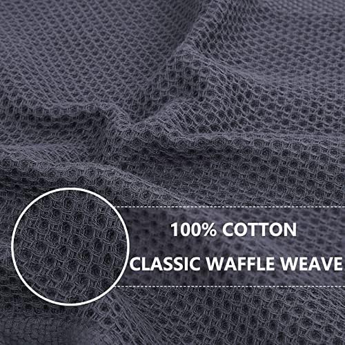 Homaxy Cotton Waffle Weave Dish Cloths, 6-Pack