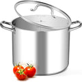 Leonyo 20QT Stock Pot, 18/10 Stainless Steel Soup Pot by Leonyo