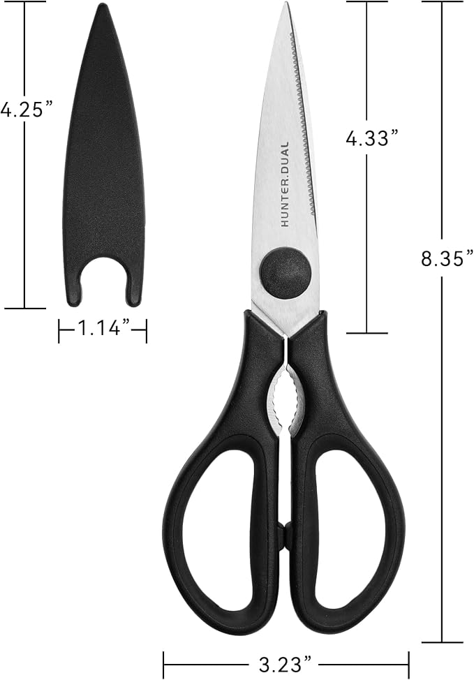 Kitchen Scissors for Food, HUNTER.DUAL Heavy Duty Come Apart Poultry Shears for - Image 7