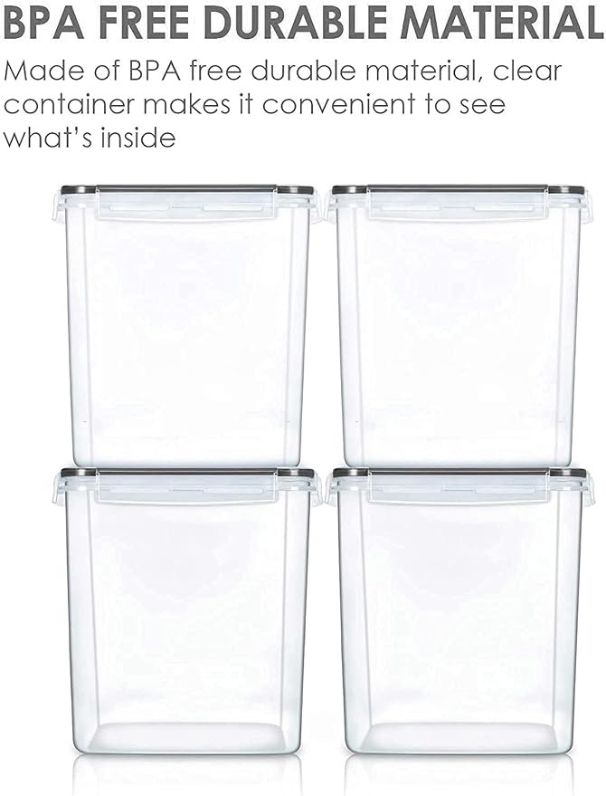 Vtopmart Food Storage Containers 2.5L / 84.5oz, 4 Pieces BPA Free Plastic - Image 5