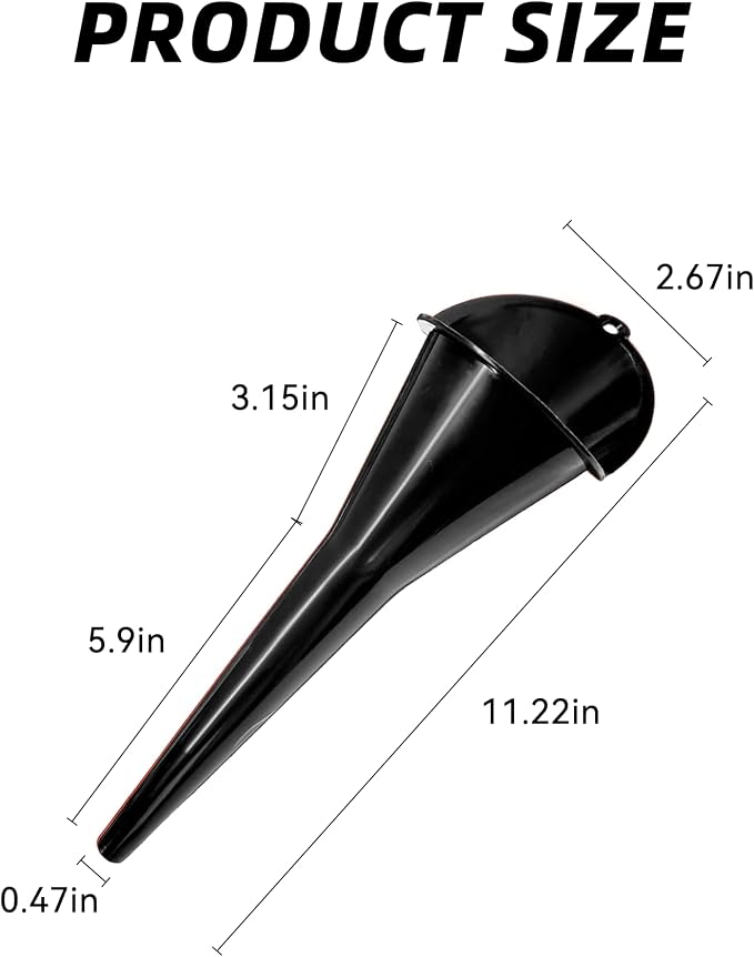 2 PCS Oil Funnel, Automotive Multi-Function Plastic Fuel Funnel - Image 2
