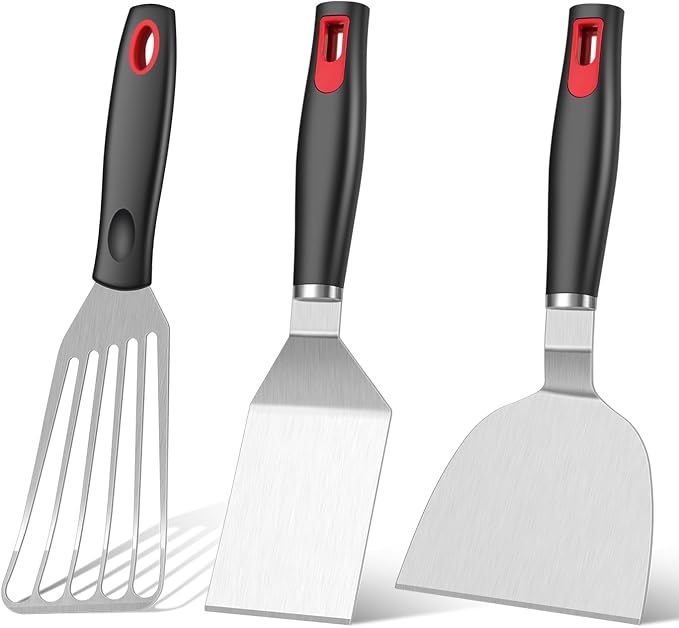 KLAQQED Spatula Set Stainless Steel Kitchen Metal Spatula by KLAQQEDBrand