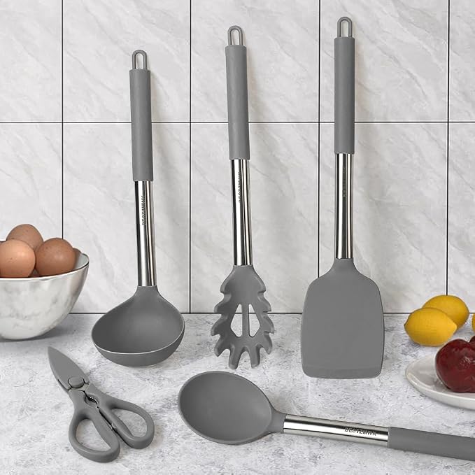 Kitchen Utensils Set-Silicone Cooking Utensils-32pcs Non-Stick Silicone Cooking - Image 6