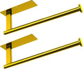 Paper Towel Holder Under Cabinet, Bend-Resistant, Self-Adhesive or Drill by CUXIXA