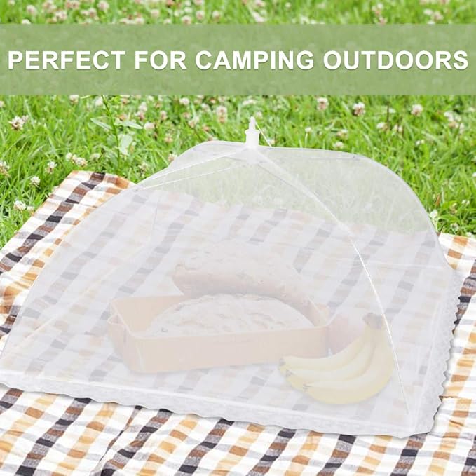 Onarway Food Covers for Outside Mesh: 3 Pack 14 Inch Pop Up Fine Fly Net for - Image 6