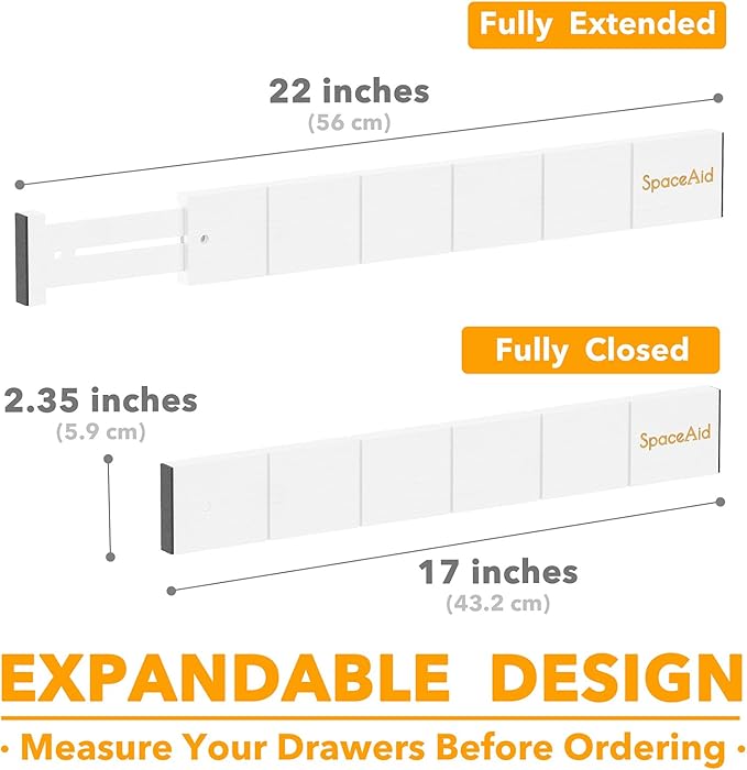 SpaceAid Bamboo Drawer Dividers - Image 4