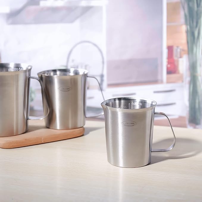 Newness Stainless Steel Measuring Cup, Metal Measuring Cup - Image 9