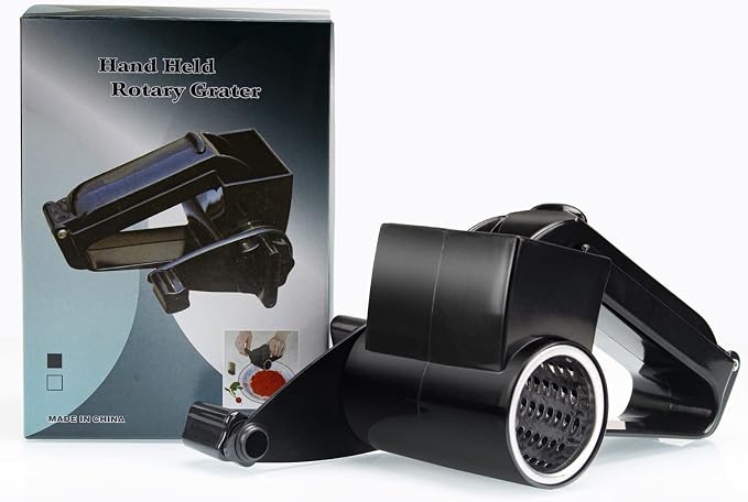 Cheese Grater with Handle, Rotary Cheese Grater, Hard Cheese & Nut Grater - Image 2