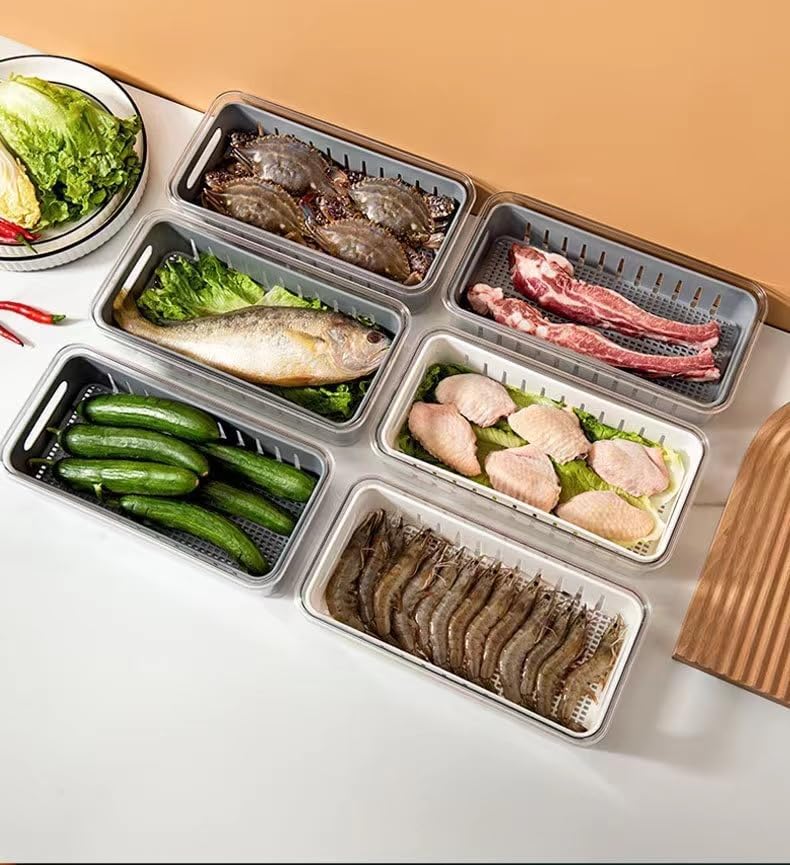 1PCS Produce saver containers for refrigerator Ieak proof Food Storage