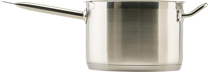 Winco Heavy-Duty Stainless Steel Sauce Pan - Image 3