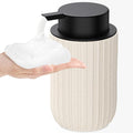 Ceramic Foaming Soap Dispenser, 12 oz Bathroom Foam Hand Soap Dispenser by Dlirho