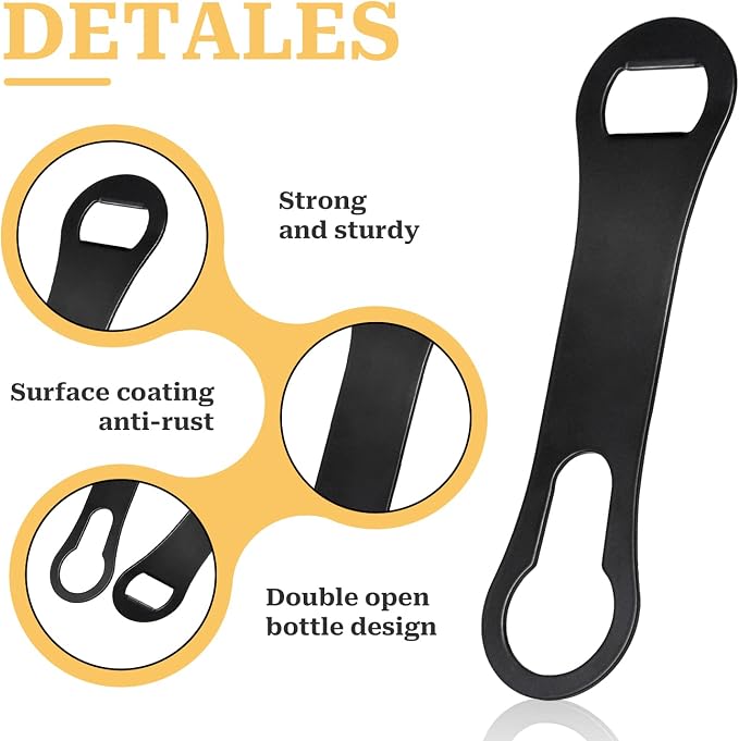 2 Pieces Bottle Opener and Pour Spout Remover Flat Bar Key - Image 3