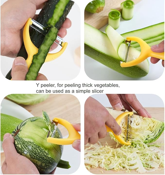 Carrot Peelers, Kitchen Vegetable Peeler Set, Including orange peeler, Corn - Image 3