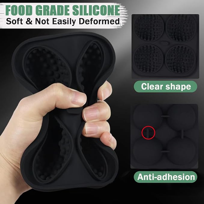 Golf Ice Cube Tray 3D, Admaison Ice Ball Cube Mold - Image 4