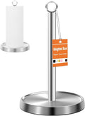 Paper Towel Holder Countertop, Stainless Steel, Weighted Base, Paper Towel by Awarmhome