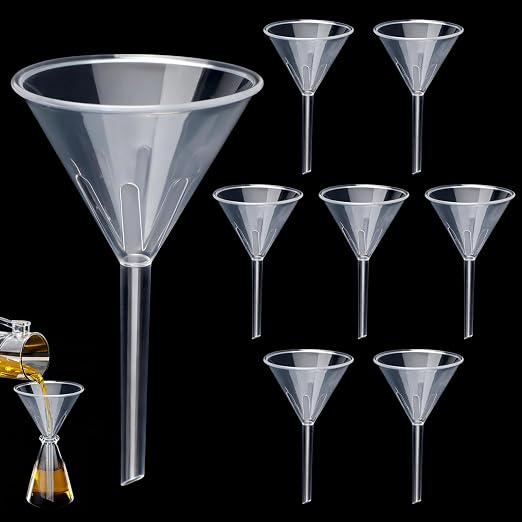 8 Pcs 3.5 Inch Wide Mouth Plastic Funnels, Easy and Smooth Content Transfer by Unknown