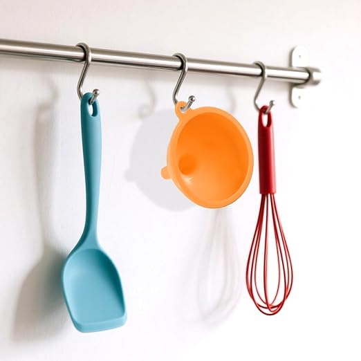 4 PCS Kitchen Silicone Funnel, 4 Colors Kitchen Funnel Set Wide Mouth Funnels - Image 4