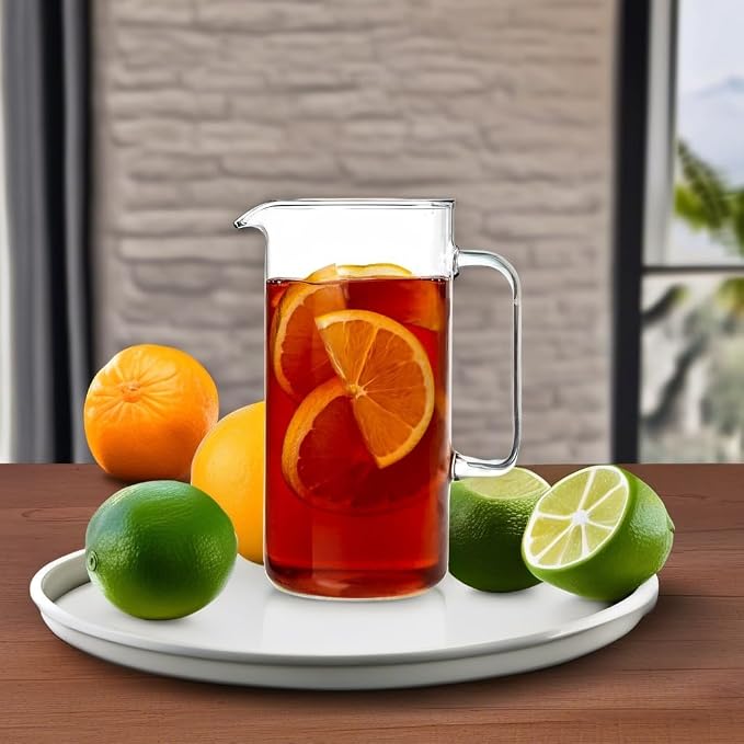 Simax Glass Pitcher, 64 Ounce Borosilicate Glass, Made in Europe Hot and Cold - Image 5