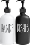 MOMEEMO Soap Dispenser Set 2 Pack, Contains Hand and Dish Soap Dispenser by MOMEEMO