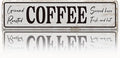 Coffee Signs for Coffees Corner Decor, Ground Roasted Coffee Served Here Sign by Unknown